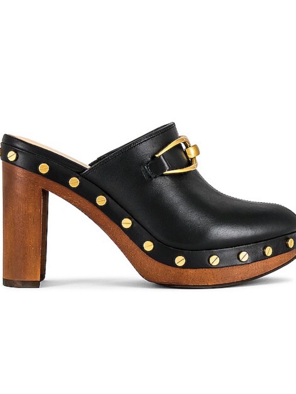 Veronica Beard Giles clog leather block heel mule SZ 10.5